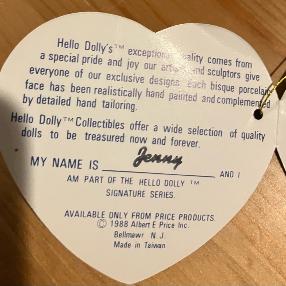 NIB Vintage Rare Hello Dolly Jenny Doll 15” Eye had crying tear - Picture 13 of 16
